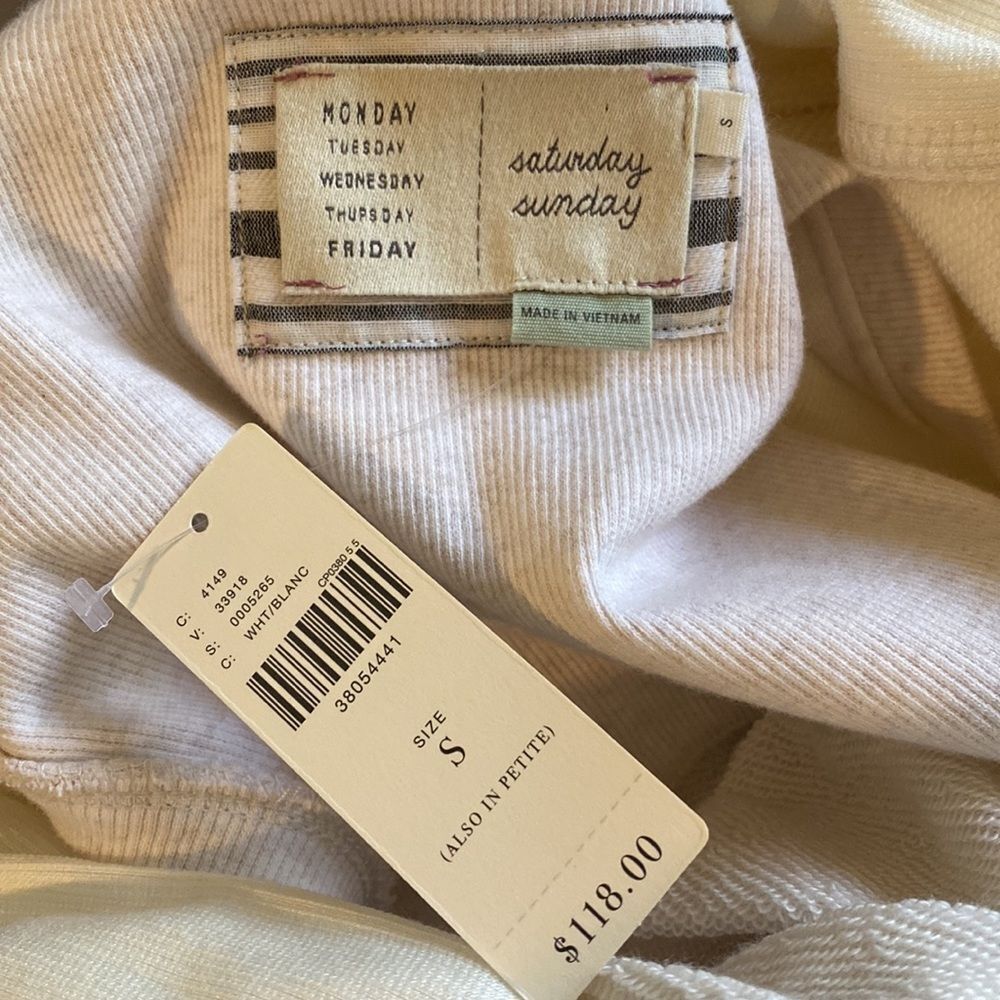 Anthropologie Cream Saturday Sunday Avasa Duster Maxi Cardigan (Size S) - Picture 9 of 11